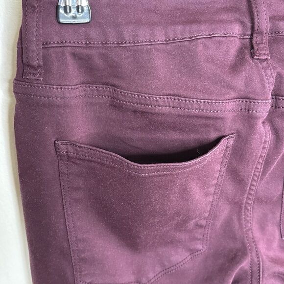 MAURICES Skinny Pants Mid Rise Casual Stretch Small Purple - Picture 7 of 10
